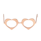 Maxbell 1 / 6 soldier accessories glasses 2.2x2.5cm rose gold