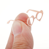 Maxbell 1 / 6 soldier accessories glasses 2.2x2.5cm rose gold