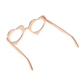 Maxbell 1 / 6 soldier accessories glasses 2.2x2.5cm rose gold