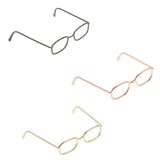 Maxbell 1 / 6 soldier accessories glasses 2.3x2.3cm gold