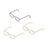 Maxbell 1 / 6 soldier accessories glasses 2.3x2.3cm gold