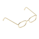 Maxbell 1 / 6 soldier accessories glasses 2.3x2.3cm gold