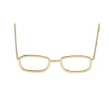 Maxbell 1 / 6 soldier accessories glasses 2.3x2.3cm gold