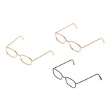 Maxbell 1 / 6 soldier accessories glasses 2.3x2.3cm gold