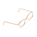 Maxbell 1 / 6 soldier accessories glasses 2.3x2.3cm rose gold