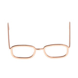 Maxbell 1 / 6 soldier accessories glasses 2.3x2.3cm rose gold