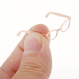 Maxbell 1 / 6 soldier accessories glasses 2.7x2.5cm Rose Gold