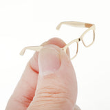 Maxbell 1 / 6 soldier accessories glasses 2.6x2.5cm gold