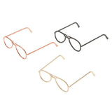 Maxbell 1 / 6 soldier accessories glasses 2.6x2.4cm gold