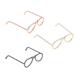 Maxbell 1 / 6 soldier accessories glasses 2.6x2.4cm gold