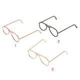 Maxbell 1 / 6 soldier accessories glasses 2.6x2.4cm gold