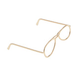 Maxbell 1 / 6 soldier accessories glasses 2.6x2.4cm gold