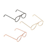 Maxbell 1 / 6 soldier accessories glasses 2.6x2.4cm gold