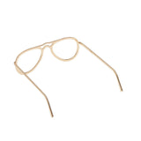 Maxbell 1 / 6 soldier accessories glasses 2.6x2.4cm gold