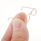 Maxbell 1 / 6 soldier accessories glasses 2.6x2.4cm rose gold