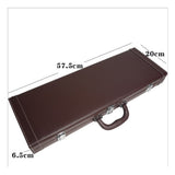 Max Maxb Poker Tokens Chips Carrying Case PU Leather Casino Game Chips Case 500 Chips