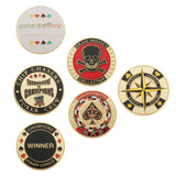 Maxbell Metal Banker Chips Press Card Poker Chips Accessories Commemorative Coins A