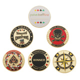 Maxbell Metal Banker Chips Press Card Poker Chips Accessories Commemorative Coins A