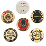 Maxbell Metal Banker Chips Press Card Poker Chips Accessories Commemorative Coins A