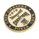 Maxbell Metal Banker Chips Press Card Poker Chips Accessories Commemorative Coins A