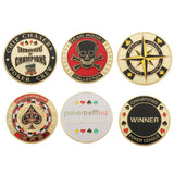 Maxbell Metal Banker Chips Press Card Poker Chips Accessories Commemorative Coins A