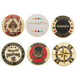 Maxbell Metal Banker Chips Press Card Poker Chips Accessories Commemorative Coins A
