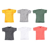 Maxbell 1pc 1/6 Men T-shirt Male Soldier Clothing for HT 12in Doll Toys Accessories dark gray