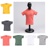 Maxbell 1pc 1/6 Men T-shirt Male Soldier Clothing for HT 12in Doll Toys Accessories dark gray