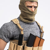 Maxbell 1pc 1/6 Men T-shirt Male Soldier Clothing for HT 12in Doll Toys Accessories dark gray