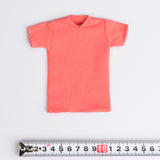 Maxbell 1pc 1/6 Men T-shirt Male Soldier Clothing for HT 12in Doll Toys Accessories orange