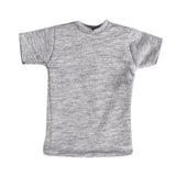 Maxbell 1pc 1/6 Men T-shirt Male Soldier Clothing for HT 12in Doll Toys Accessories gray