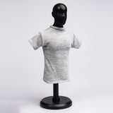 Maxbell 1pc 1/6 Men T-shirt Male Soldier Clothing for HT 12in Doll Toys Accessories gray