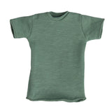 Maxbell 1pc 1/6 Men T-shirt Male Soldier Clothing for HT 12in Doll Toys Accessories green