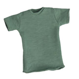 Maxbell 1pc 1/6 Men T-shirt Male Soldier Clothing for HT 12in Doll Toys Accessories green