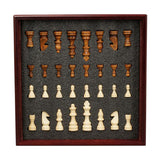 Maxbell Handmade Wood International Travel Chess Set Board Game Toy 30x30x4cm