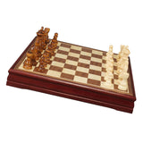 Maxbell Handmade Wood International Travel Chess Set Board Game Toy 30x30x4cm