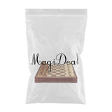 Maxbell Handmade Wood International Travel Chess Set Board Game Toy 30x30x4cm