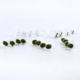 Maxbell 5pcs Miniatural Flower Shelf Triangle Dollhouse Garden Decor Kids Toy Gift 1:50