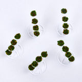 Maxbell 5pcs Miniatural Flower Shelf Triangle Dollhouse Garden Decor Kids Toy Gift 1:50