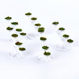 Maxbell 5pcs Miniatural Flower Shelf Triangle Dollhouse Garden Decor Kids Toy Gift 1:50
