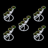 Maxbell 5pcs Miniatural Flower Shelf Triangle Dollhouse Garden Decor Kids Toy Gift 1:50