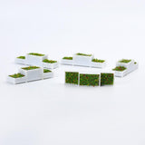 Maxbell 5pcs E Flower Beds Plants Mini Landscape Fairy Garden Dollhouse Decor 1/200