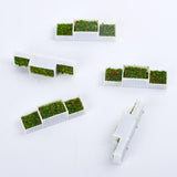 Maxbell 5pcs E Flower Beds Plants Mini Landscape Fairy Garden Dollhouse Decor 1/200