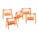 Maxbell 5x Plastic Swing Chair Dollhouse Miniature Furniture Toy Decor O Scale 1:50