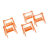Maxbell 5x Plastic Swing Chair Dollhouse Miniature Furniture Toy Decor O Scale 1:50