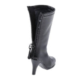 Maxbell 1 Pair of Dolls Boot Shoes for 1/6 Blythe BJD Licca/Momoko/Azone Dress Black