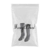Maxbell 1 Pair of Dolls Boot Shoes for 1/6 Blythe BJD Licca/Momoko/Azone Dress Black