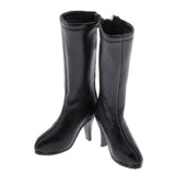 Maxbell 1 Pair of Dolls Boot Shoes for 1/6 Blythe BJD Licca/Momoko/Azone Dress Black