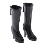 Maxbell 1 Pair of Dolls Boot Shoes for 1/6 Blythe BJD Licca/Momoko/Azone Dress Black