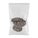 Maxbell Tibetan Buddhist Buddha Lotus Prayer Wheel Copper Base Prayer Pedestal Craft